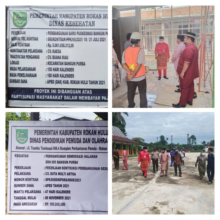 Wabup Rohul Minta Kontraktor Gesa Pengerjaan Puskesmas Bangun purba