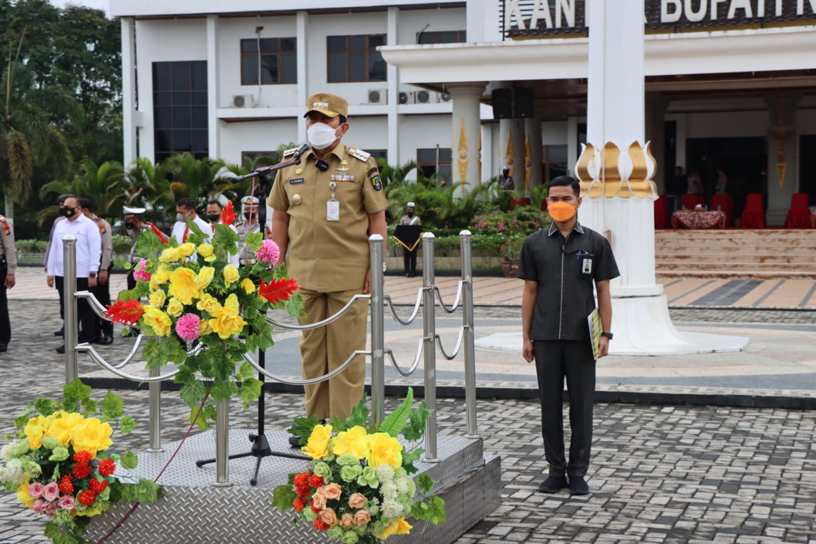 Bupati Sukiman Jadi Irup Apel Gelar Pasukan Ops Lilin  Lancang Kuning 2021