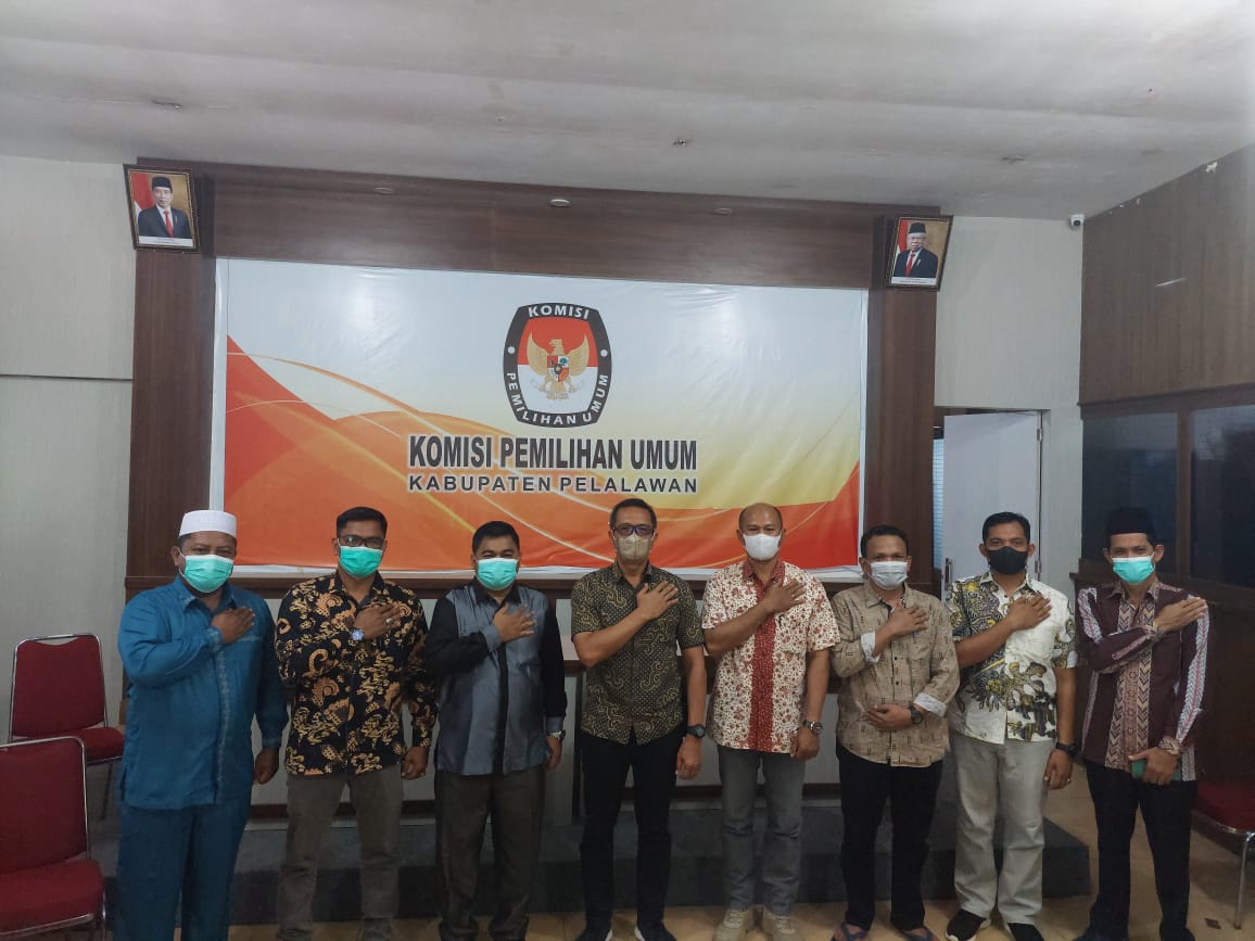 Polres Pelalawan Kordinasi KPU Pelalawan Terkait Data Pemilih Berkelanjutan