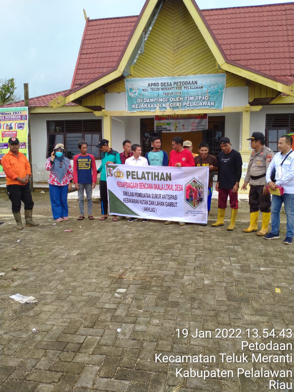 6 Desa Kecamatan Teluk Meranti, Pelatihan Kesiap Siagaan  Pengendalian Karhutla Skala Lokal Desa