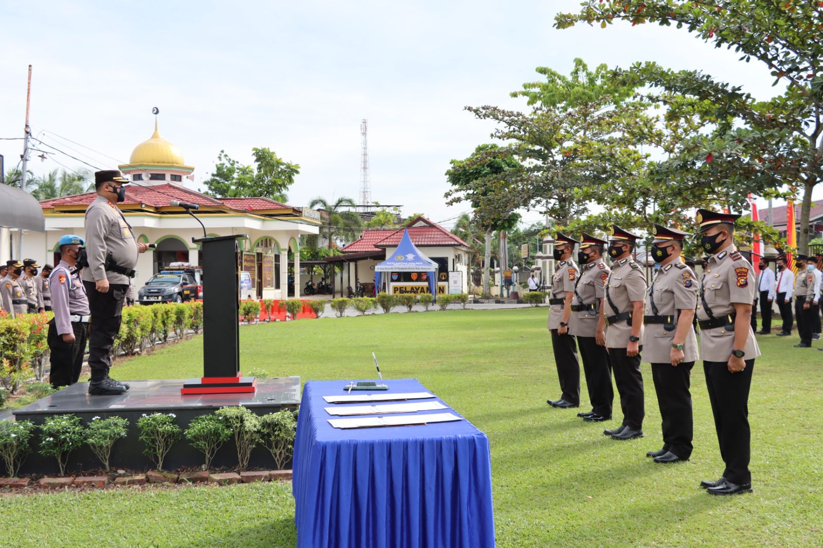 Kapolres Pimpin Sertijab 3 Perwira Polres  Pelalawan 