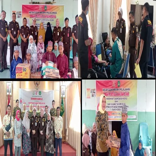 Kejari Pelalawan Donor Darah, Bakti Sosial dan Anjangsana