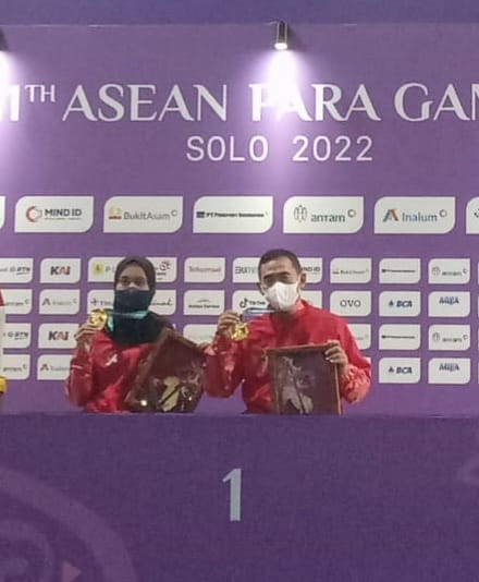 Atlet NPCI Asal Riau Kembali Tambah  Medali Di ASEAN Para Games Solo