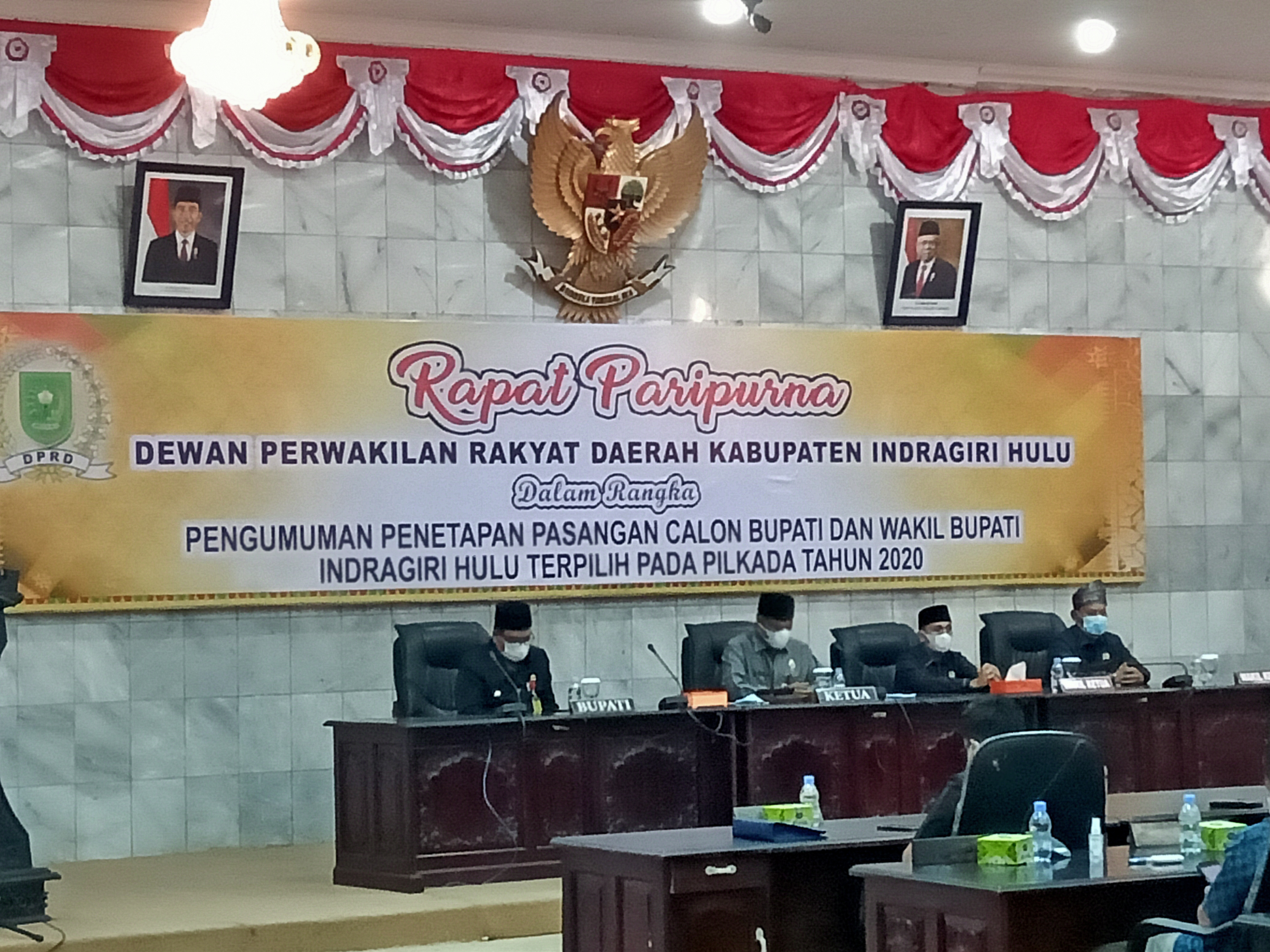 DPRD Tetapkan Rezita-Junaidi Sebagai Calon Bupati Wakil Bupati Inhu terpilih