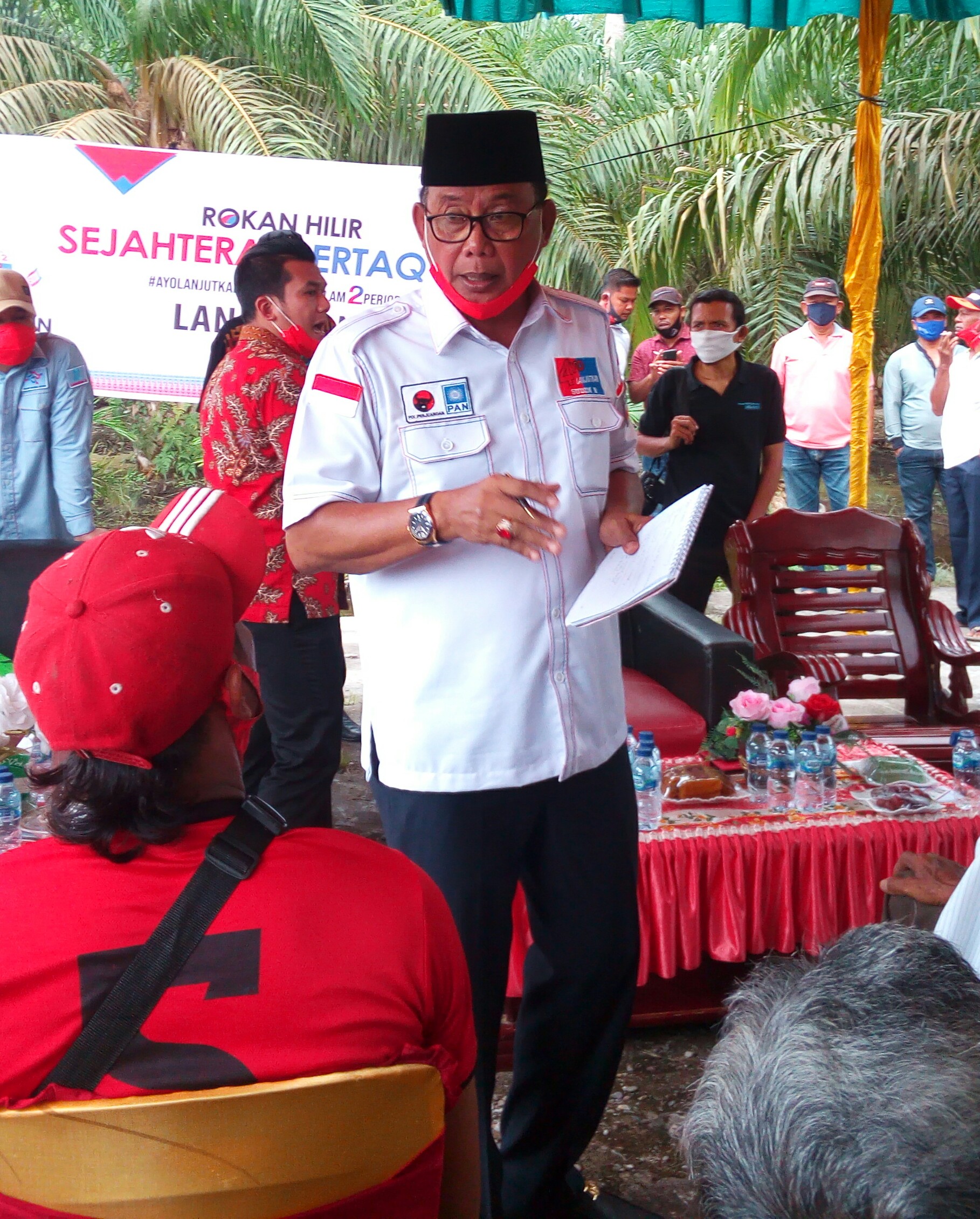 Cabup Rohil Nomor Urut Dua Imbau Masyarakat Patuhi Disiplin Prokes Covid-19