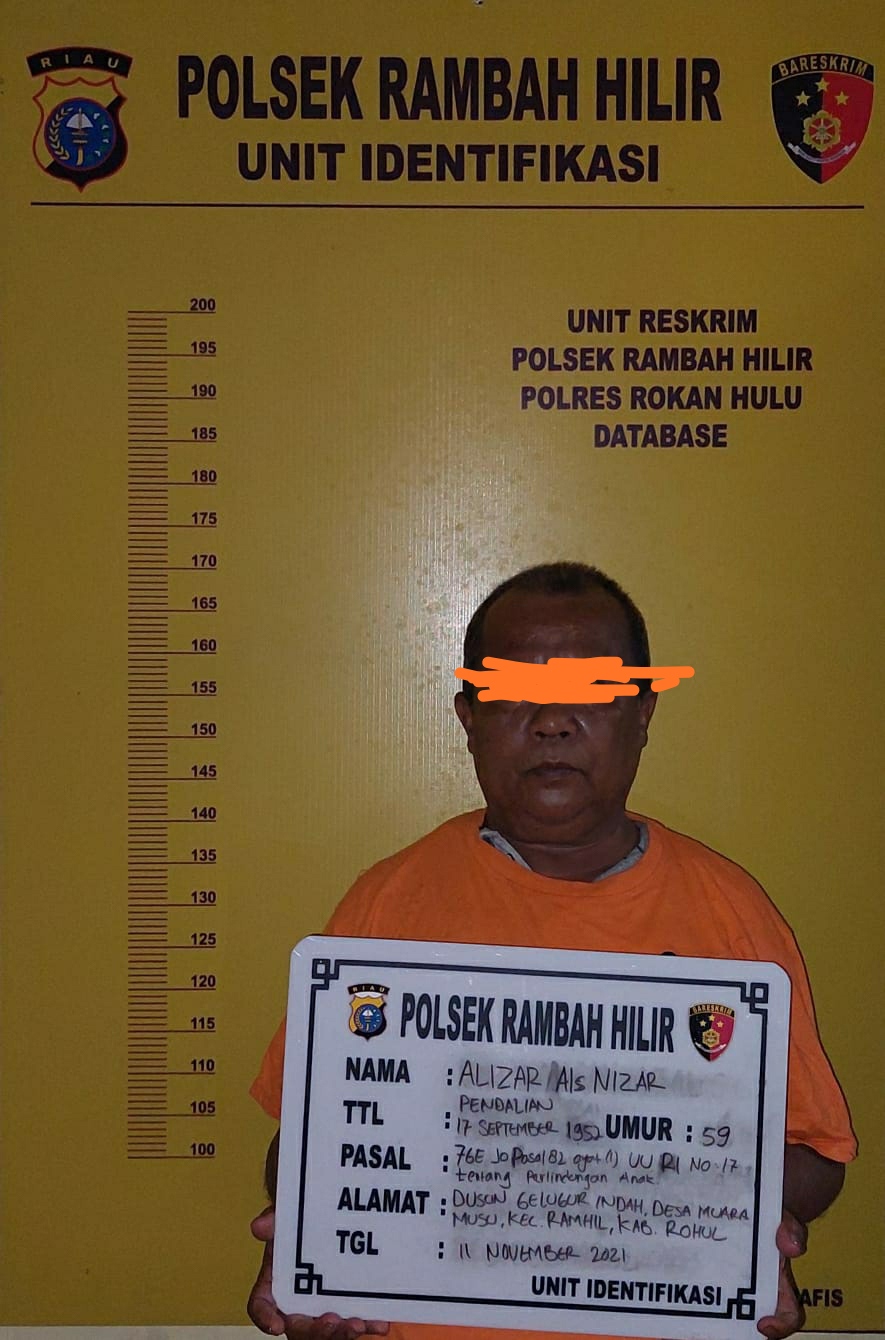 Remas Area sensitif ABG, Polsek Rambah Hilir Ringkus Kakek Paru Baya