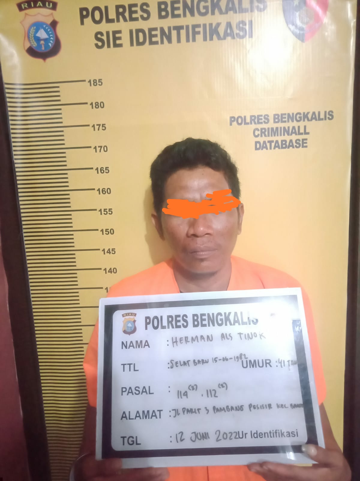 Buron Hampir Dua Tahun, Terduga Kurir Sabu 15 Kg Akhirnya Ditangkap Polisi Pada Saat Pulang Kampung