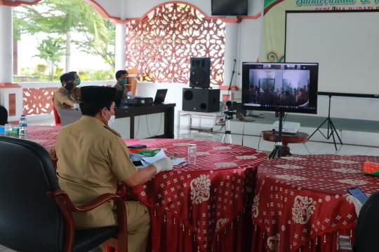  Sukiman Apresiasi Kepala Desa di Rohul Ikut Antisipasi Pencegahan Covid-19