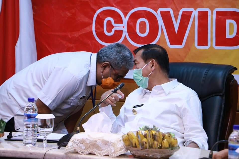 Puluhan Wartawan Ngepos Pemko Pekanbaru Ikuti Rapid test Corona