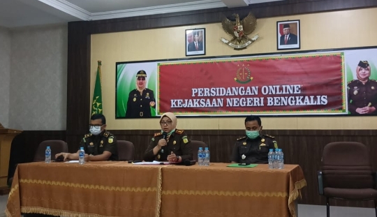 Kejari Bengkalis Ekpos hasil Kinerja Tahun2020