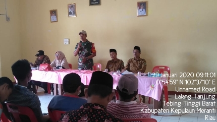 Kita Ciptakan Lingkungan Bebas Asap Di Sosialisasi Karhutla Desa Lalang Tanjung