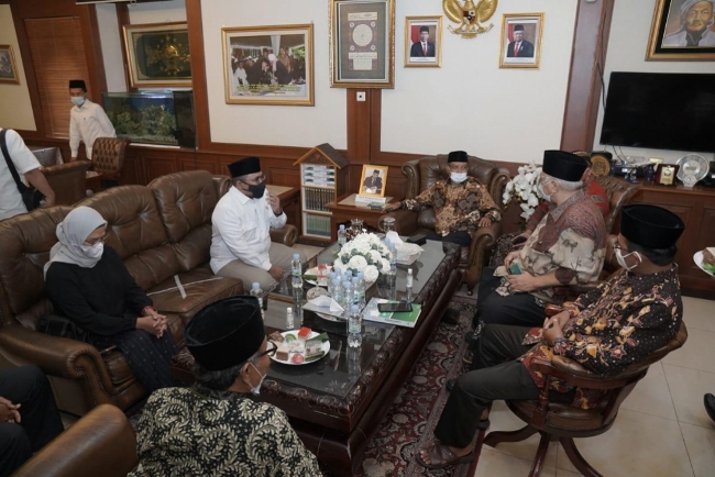 Silaturahmi ke PBNU, Menag Sampaikan Pesan Presiden 
