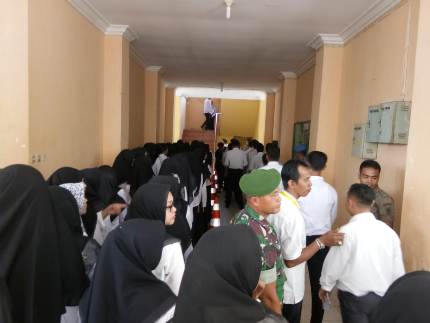 Walaupun Bengkalis di Guyur Hujan Tes SKD CPNS 2019 Tetap Berjalan