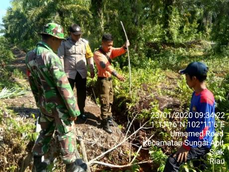 Pantau Aktivitas Warga Kegiatan Patroli Karhutla Di Kampung Tj Kuras