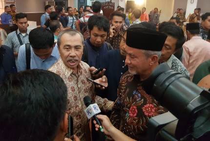 Wabup Said Hasyim Ikuti Rakor Penetapan Status Siaga Darurat Bencana Kebakaran Hutan dan Lahan Riau Tahun 2020, Menuju Riau Khususnya Meranti Bebas Asap