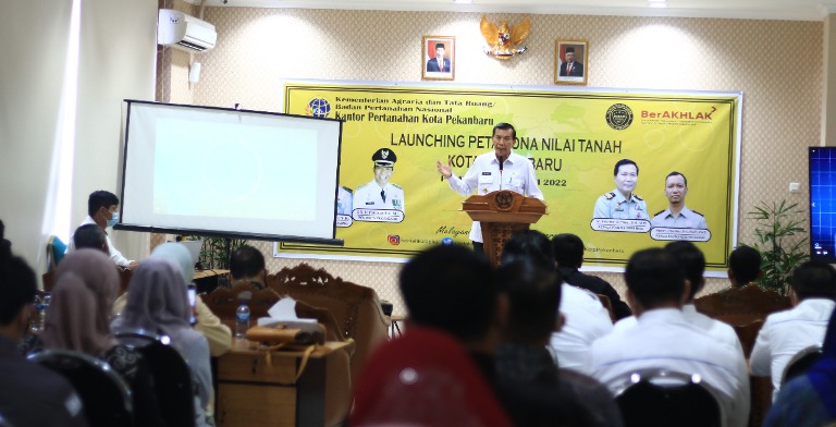 Wali Kota Pekanbaru Luncurkan Zona Nilai Tanah di Kantor BPN