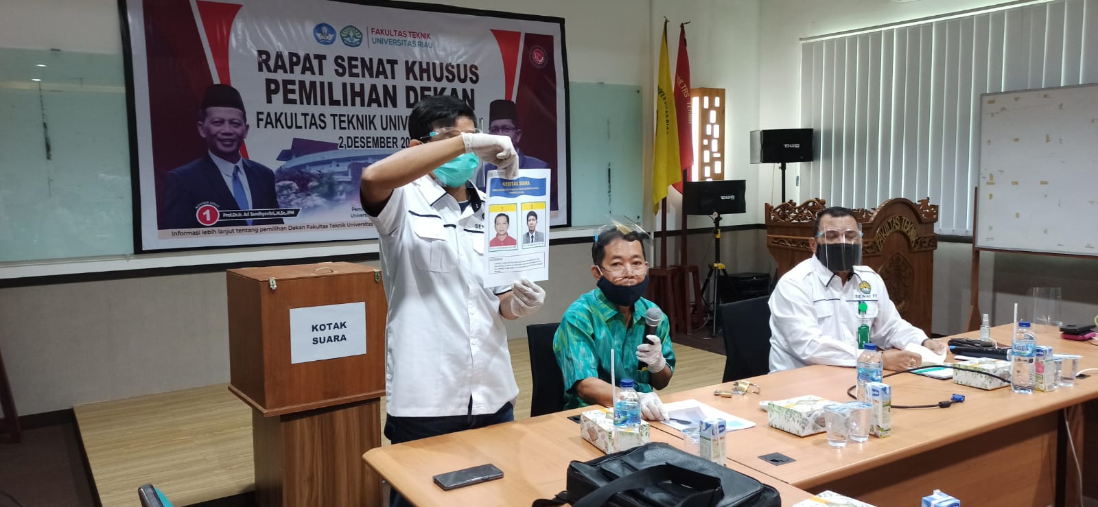 Azridjal Aziz Peroleh Suara Terbanyak pada PIldek Fakultas Teknik UNRI 2020