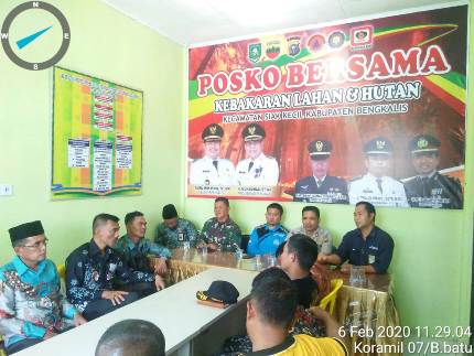 Di Wilayah Danramil 07 Bukitbatu Di Bentuk Posko Karhutla Antisipasi Kebakaran Lebih Awal