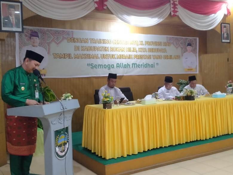 Wabup Rohul akan berikan dana Pembinaan bagi Kafilah berprestasi