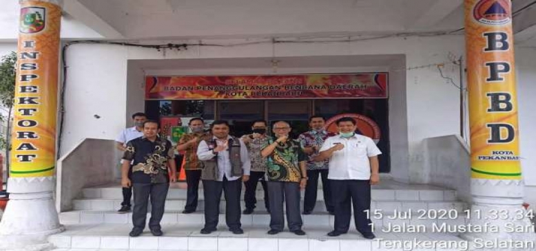 Tangani Covid-19, BPBD Solok Stuban ke BPBD Kota Pekanbaru