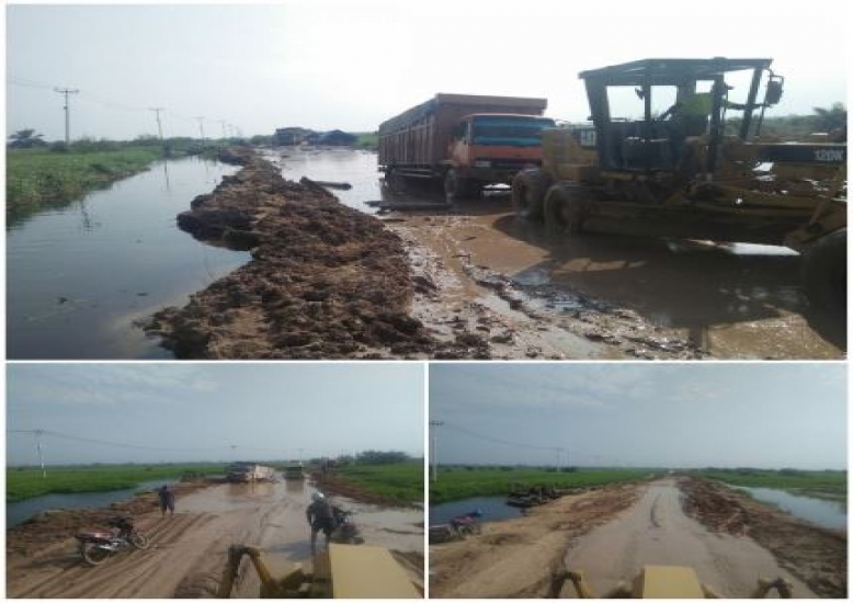 Begini Kondisi Jalan Sontang - Bonai Kasang Padang sepanjang 1 Km 