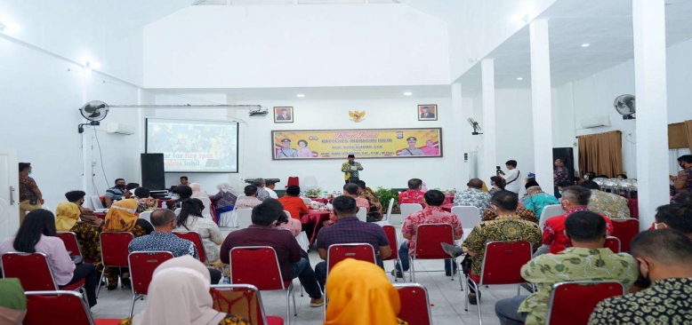 Bupati Inhil HM.Wardan Hadiri Malam Kenal Pamit Kapolres Inhil