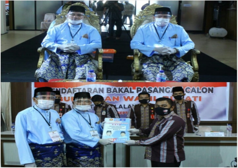 Bapaslon Husni Tamrin - Edi Sabli Pendaftar Ketiga HT MANTAP Yakin Menang