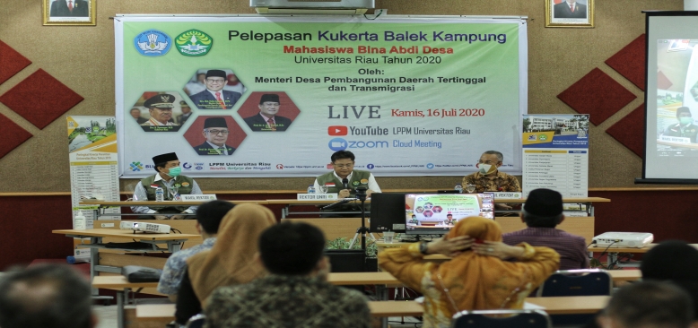 Mendes PDTT Minta Mahasiswa UNRI Bantu Pembangunan Desa