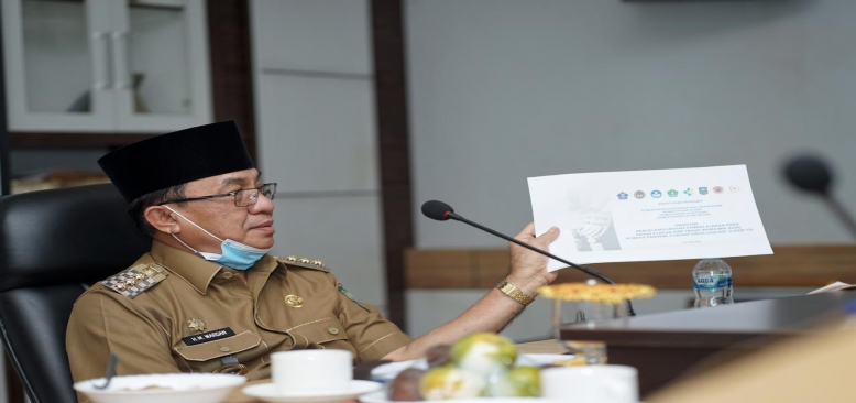 Pimpinan Ponpes Sambangi Rumah Dinas Bupati Kabupaten Indragiri Hilir