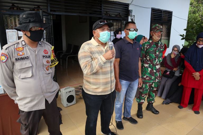 Dua Desa Jalur Lintas Timur Inhu Disemprot Desinfektan