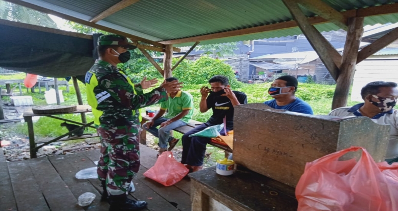 Sosialisasi Penerapan Protokol Kesehatan di Desa Renak Dungun 