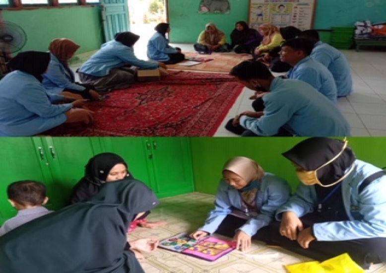 Mahasiswa Kukerta Unri Beri pelatihan Pembuatan Media Edukasi Bagi  Guru TK Batang Cenaku Inhu