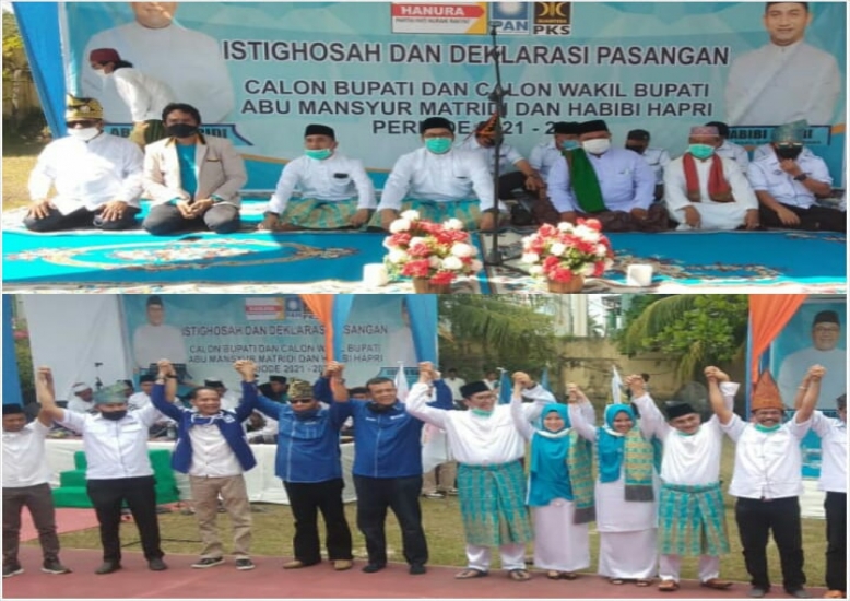 Paslon Ridi-Habibi Deklarasi dan Gelar Istiqosah