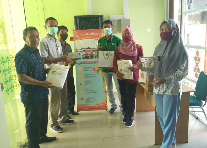 Dompet Dhuafa Riau Unit Inhu Salurkan APD,  Nutrisi dan Vitamin Bantu Tenaga Medis Atasi Corona di RSUD Indrasari Inhu