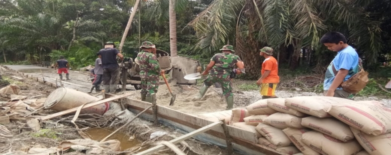 TMMD ke108 Kodim 0303/Bengkalis Bertujuan Mengangkat Desa Menjadi Mandiri Warga Semakin Produktif