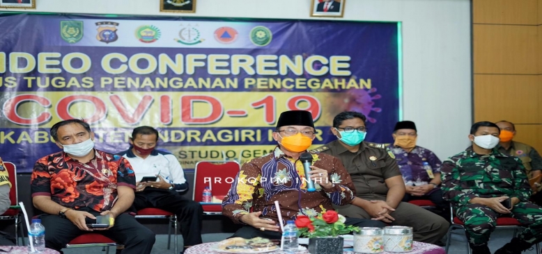 Bupati HM.Warfan Vid-Cov Bersama Gubri, Bahas Evaluasi PSBB di Provinsi Riau