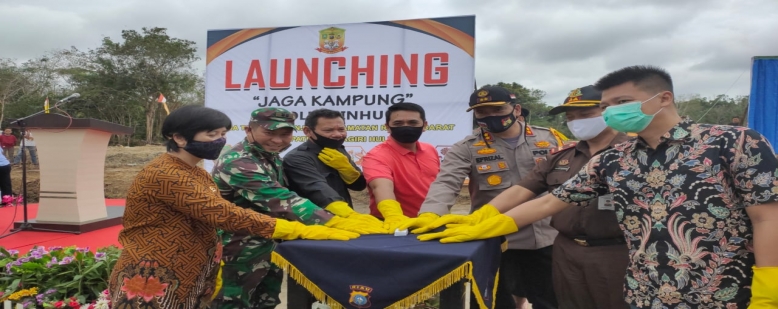 Kapolres Inhu launching Kampung Tangguh 
