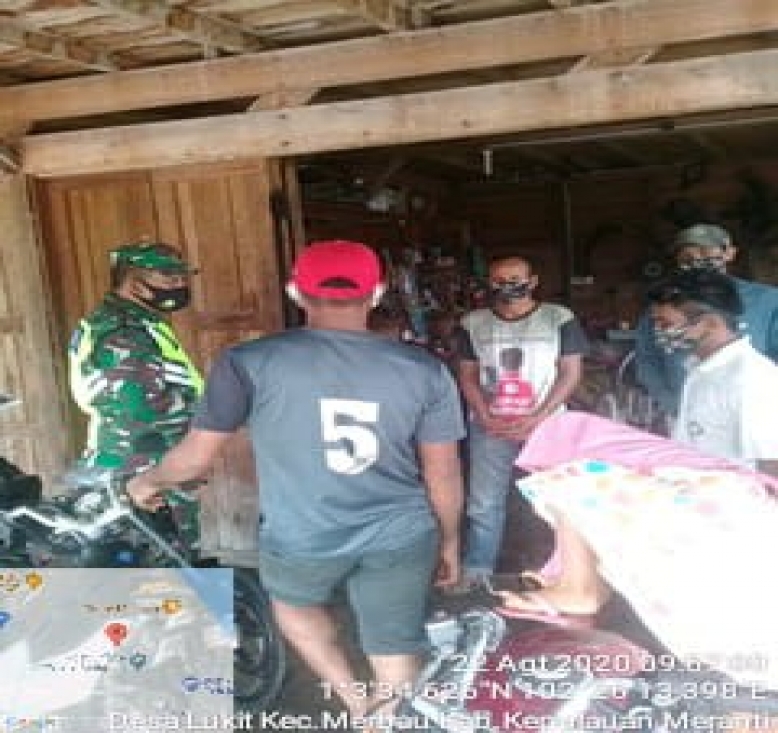 Warga Desa Lukit Merbau Mendapatkan Sosialisasi Adaptasi Kebiasaan Baru