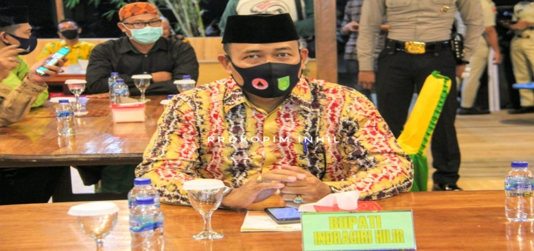 Pemkab Inhil Silaturahmi Gubernur Kalsel Via Virtual