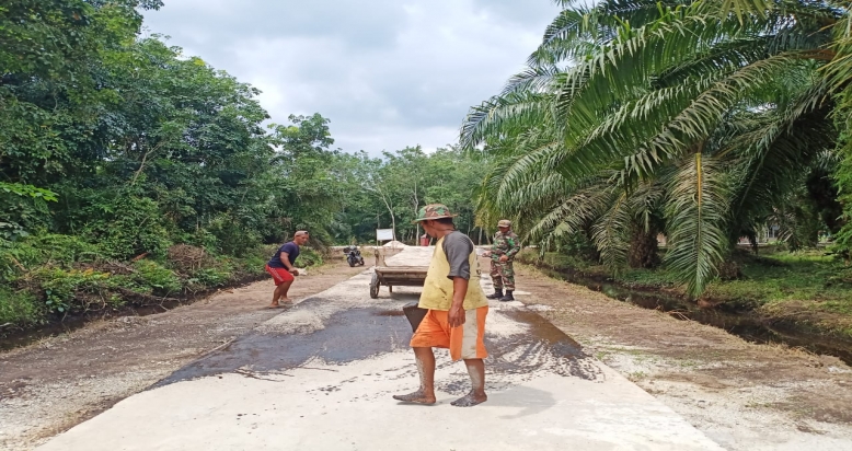 Sasaran Program Fisik Pada Pelaksanaan TMMD ke-108 Kodim 0303/Bengkalis Tahap Penyelesaian