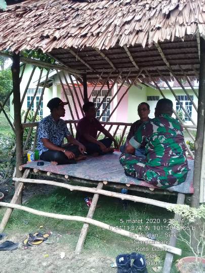 Kapten Inf MTL.Tobing Danramil 10 Perawang  Ajak Warga Antisipasi Karhutla Lebih Dini