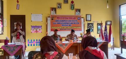 Babinsa Hadiri Musyawarah Gugus Depan Pramuka Bukit Agung Siak
