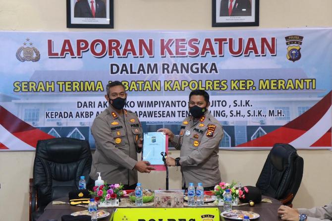 Jabat Kapolres Meranti, AKBP Andi Harap Dukungan Semua Pihak