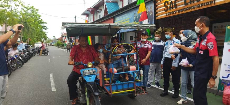 Tumbuhkan Kepedulian dengan Sesama, Lapas Bagansiapiapi Bagi-Bagi Takjil