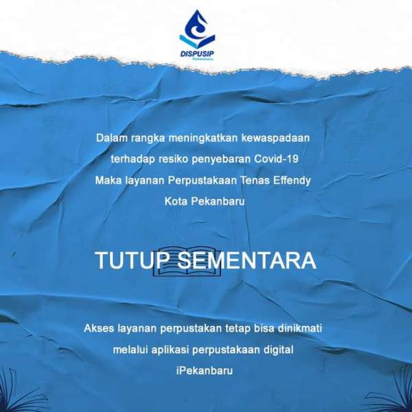 Masyarakat Disarankan Akses Perpustakaan Tenas Efenddy Melalui iPekanbaru