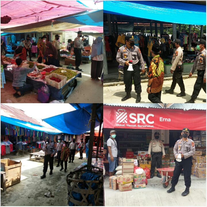 Polsek Ukui Melakukan Himbauan Kapolri dan Monitor Bapokmas