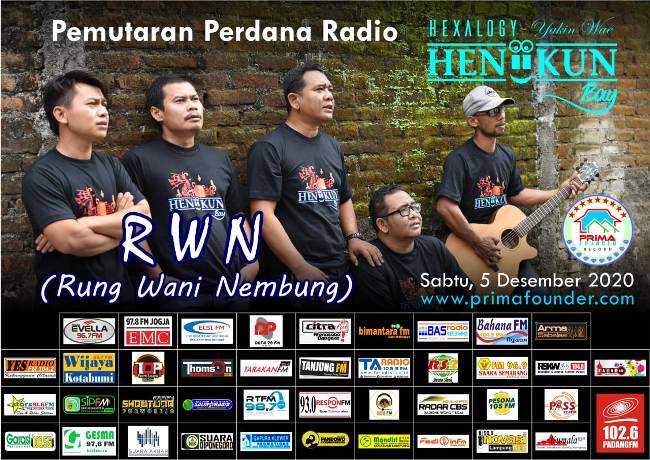 Prima Founder Records Rilis Rung Wani Nembung dari Heniikun Bay di 41 Radio se-Indonesia
