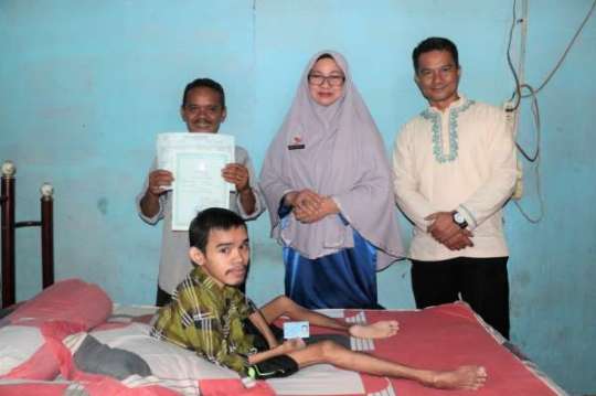 Disdukcapil Kota Pekanbaru Jemput Bola Rekam e-KTP Penyandang Disabilitas