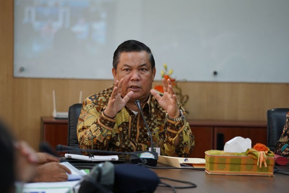 Sekdaprov Riau Pimpin Rapat Lanjutan Kesiapan Pelaksanaan Tol Laut Ada Lima Pelabuhan di   Provinsi Riau