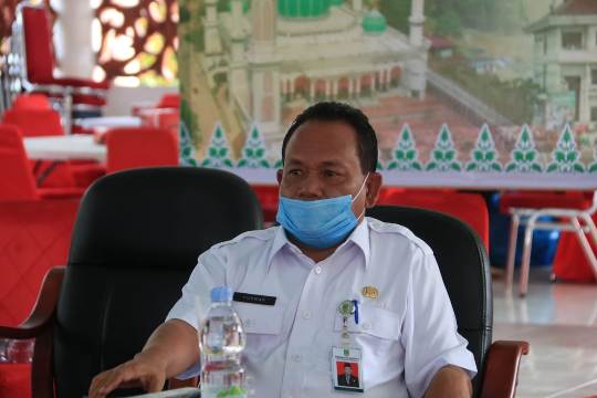 Rakor Pengamanan Nataru 2021 Bersama Wagubri secara Virtual, Bupati H. Sukiman Ajak Seluruh Elemen Jalin Sinergitas